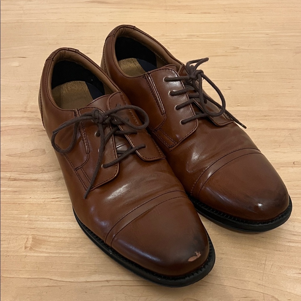 Dockers Tan Leather Oxford Shoes